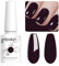 Vishine 8ML Gel Nail Polish 1Pcs DarkPurple Color Gel Polish Long-Lasting Nails Gel Soak Off Fall Gel Nail Polish Nail Art Manicure Salon at Home, L034