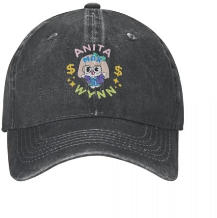 REYAUEO Vielseitige lässige Sonnenschirm Sport Baseballmütze Unisex Anita Max Wynn Baseballmützen Vintage Distressed Denim Washed Sun Cap Männer Frauen Outdoor Sommer Verstellbare Hüte Cap
