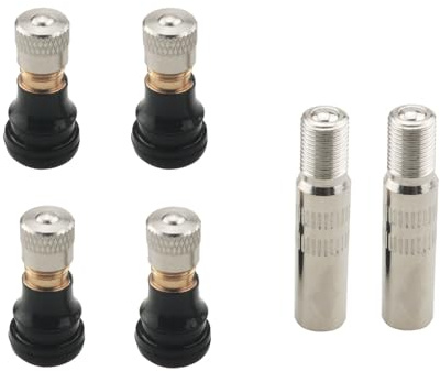 YHXiXi 2Sets Scooter Tubeless ValvesExtenders Valve Stem Extenders Vacuum Tubeless Valves Replacement Parts