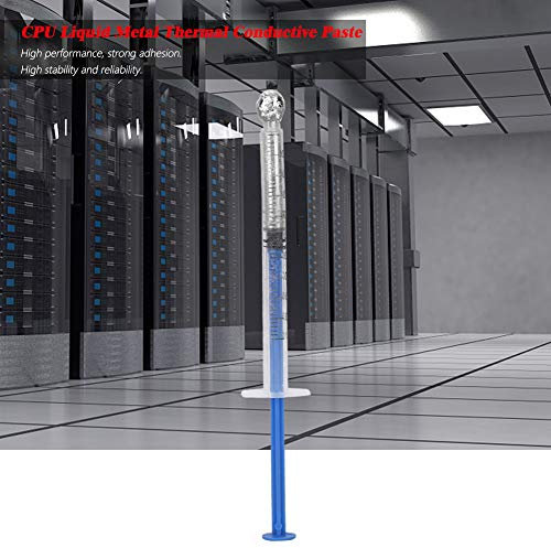 Naroote Leitfähige Farbe, Wärmeleitpaste Flüssige Metallthermie -Paste 0,5 Ml 3G CPU Flüssigmetall Leitende Paste Enthalten Wärmepaste Silber für die Tastatur -Platine Reparatur