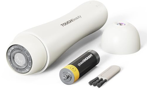 TOUCHBeauty Gesichtshaarentferner für Frauen, AG-1653EU,Damenrasierer Elektrisch Gesicht Damen Gesichtsepilierer Rasierer Damen Elektrisch Gesichtsrasierer für Wangen, Lippen, Kinn und Hals,Beige
