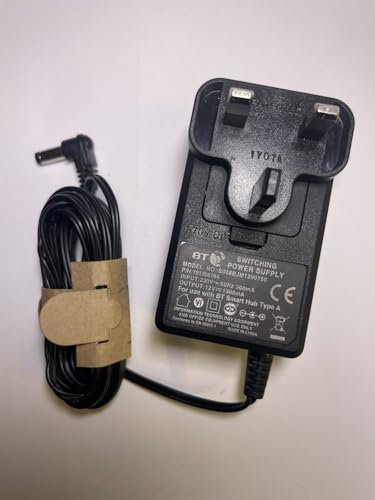 Replacement 12V 1500mA BT Switching Power Supply for BT Smart Hub Type A