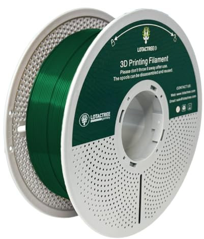 Lotactree Pro-Filament, PLA - Hochleistungsfilament für den 3D Druck, 1kg Spule (waldgrün/forest-green)