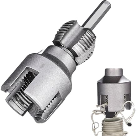 PVC Pipe Threader, Integrated Internal & External Pipe Threading Tool, Pipe Thread Cutting Tool, Thread Maker Gadget for Electric Drill, Double Head Design, Reusable Rethreading Gadget for Water Pipes