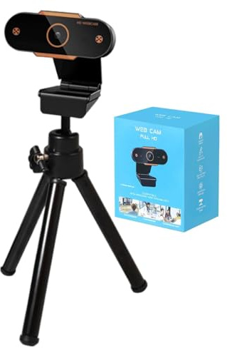 Genérico Webcam, cámara de transmisión en Ajustable, cámara Web - 1080p HD USB Mini Camera | Cámara Web de Laptop Ajustable para cursos en línea, videoconferencias y transmisiones en