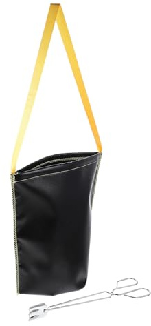 BESTonZON Fireproof Barbecue Charcoal Holder Bag Picnic Storage with Capacity Lightweight Design for Outdoor BBQ and Camping