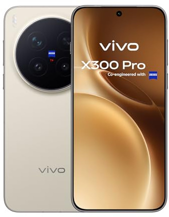 vivo X300 Pro 5G Smartphone, 16G + 512G, 6,78-Flachbildschirm, 200 MP ZEISS APO Telekamera, Dimensity 9500, IP68 und IP69, Android 16 Handy, 3 Jahre Garantie