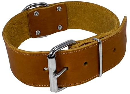 Nobby 80934-98 Halsband TABIL extra breit Cognac 65 cm (48-58 cm), 50 mm