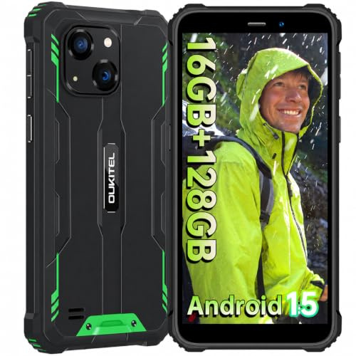 OUKITEL WP32 Rugged Smartphone, 6.0 HD Display, Android 15, 16GB+128GB, 6300mAh, NFC