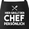 MoonWorks Hier grillt der Chef persönlich - coole Grill-Schürze für Männer mit Spruch schwarz unisize