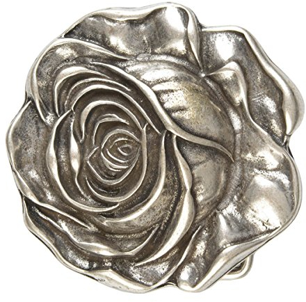 unbekannt Rose Buckle Gürtelschnalle Rosen Blume Struktur Rosenkopf : Rose - Grösse ca: 7 x 7,2 cm - für Gürtelbreite: 40 mm