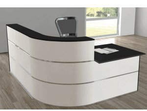 Kerkmann Theke Cento 4 BxT 180x195cm weiß/anthrazit