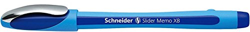 Schneider Slider Memo Ballpoint Pen Pack of 3 Paste Extra Large Blue