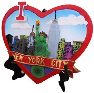3D-Kühlschrankmagnet, Motiv: New York USA, Souvenir, Schreibtisch- und Tischornamente Dekoration, Dekoration für Zuhause und Küche, New York Kühlschrankmagnet