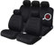 Sakura Car Seat and Headrest Covers Carnaby Black SS5397 - Full Set Universal Size Elasticated Hems Side Airbag Compatible Washable Easy Fit