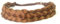 BOBIYA 5 Stränge synthetisches Haar breit geflochtenes Stirnband elastisches Stretch geflochtenes Stirnband für Frauen Mädchen (Sonnenuntergang Braun)