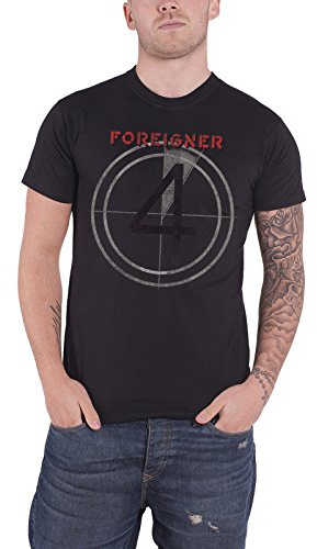 Foreigner T Shirt Distressed 4 Album Cover offiziell Herren Nue Charcoal Grau XXL