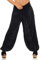 Malito Damen Aladinhose mit Print | Haremshose zum Tanzen | Pumphose zum Chillen - Freizeithose - Pluderhose 7185 (schwarz)