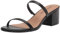 Amazon Essentials Slide con Tacco e Due Cinturini Sottili Donna, Nero, 44.5 EU