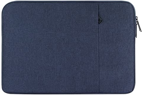 Chelory 17.3 17.5 Inch Laptop Sleeve Compatible with 17.3-17.5 Notebook Ultrabook Chromebook Computer HP Lenovo Asus Acer Dell, Shockproof Protective Cover Bag Carrying Case with Pocket, Dark Blue