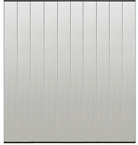 vidaXL Zanzariera per Porta con 10 Sezioni a Rete Nera 240x240 cm