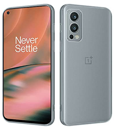 HSP Cover per OnePlus Nord 2 5G [repellente alla polvere] Custodia protettiva in silicone TPU premium | antigraffio antiurto Protezione della fotocamera | Vestibilità perfetta | Trasparente
