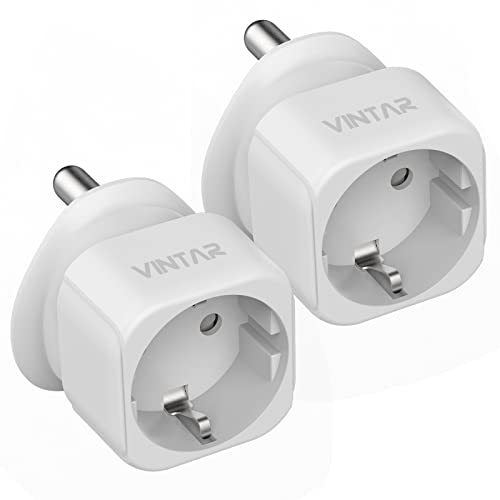 VINTAR 2PC Deutschland nach Südafrika Reiseadapter, Südafrika Outlet Adapter, EU nach Südafrika Reiseadapter für Südafrika, Mosambik, Bhutan, Namibia, Botswana Reiseadapter Typ M