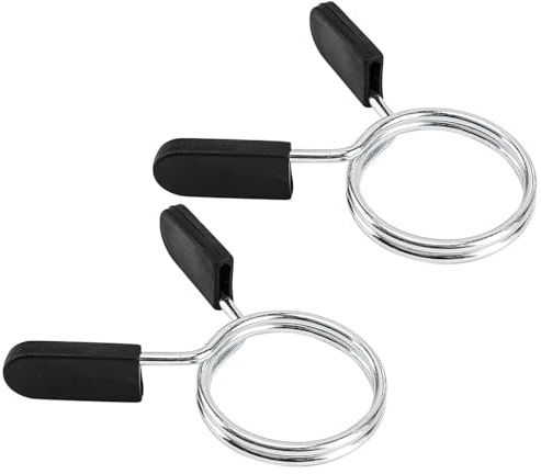EastyGold Barbell Spring Clip Dumbbell Circlip Collars Olympic Barbell Weight Bars Weightlifting Clamps Clips 2 Inches Lock Buckle