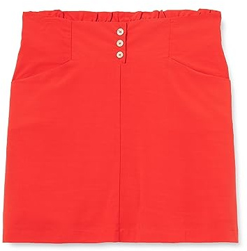Naf Naf Kroy J1 Jupe, Rouge Phare, Normal Femme