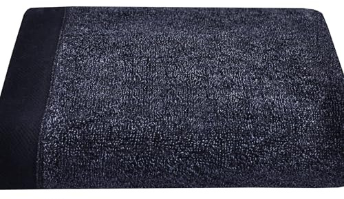 Drift Home - Navy Blue Bath Sheet (90 x 150cm) - Soft & Absorbent 600GSM Premium Towel - Sustainable Cotton (BCI) - Recycled Bottles - Bathroom/Gym/Guest Use