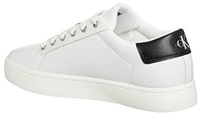 Calvin Klein Jeans Herren Cupsole Sneaker mit Logo, Mehrfarbig (Bright White), 46