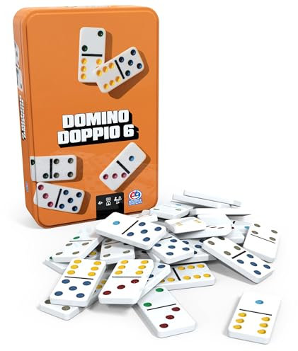 Editrice Giochi, Giochi da Tavolo Classici, Domino Doppio Sei, Domino Gioco dai 4 anni in su