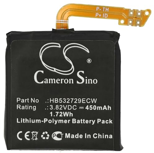 vhbw batteria compatibile con Huawei GT2 46mm, GT2 Pro smartwatch orologio bracciale fitness (450mAh, 3,82V, Li-Poly) + set utensili