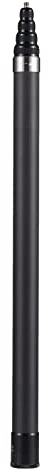 Andoer Portable Selfie Stick Carbon Fiber Camera Holder 1/4 Camera Mount Screw Mount 45.5cm-280cm Adjustable Length Compatible with Insta360 X2/ X3