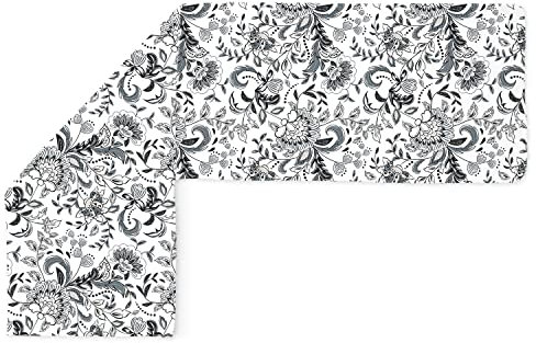 Amilian Seitenschläferkissen Bezug; Stillkissenbezug: ca. 150 x 40 cm für Lagerungskissen; 100% Baumwolle; Pillow Cover; Ersatzbezug; abnehmbar und waschbar Folk Weiß