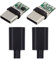NFHK Lot de 2 connecteurs OEM 24 broches USB Type C USB-C mâle vers USB-C mâle 100 W PD USB2.0 Données avec couvercle de boîtier