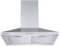 Aspes Campana Extractora Piramidal 60cm Inox ACPP600A1IX. Potencia 520m3/h, Tiro Doble, 3 Velocidades, Control Manual, Filtro apto para Lavavajillas.