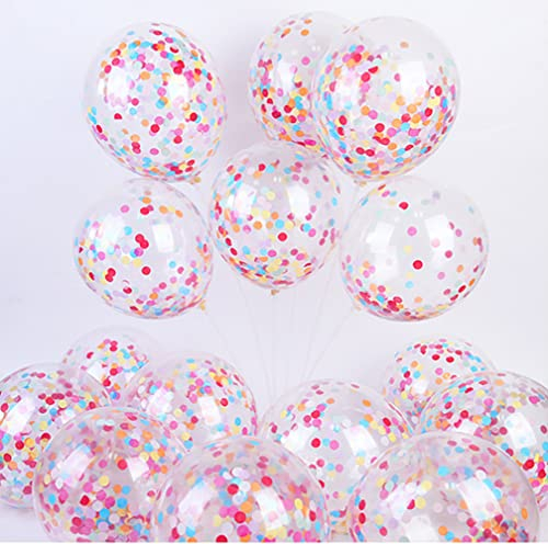 Konfetti Luftballons 30 stk Geburtstag Luftballons, 12inch/30.5cm Bunte Ballons, Geburtstag Luftballons, Luftballons Konfetti für Party Dekoration