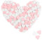 com-four® 200x Mini-Herz als Streudeko - rosa & weiße Holz-Herzen zum Basteln - Holz-Streuschmuck als Tischdekoration - Tischschmuck für Hochzeit & Party (Herzen/weiß.rosa - 200 Stück)