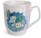 NICI 49716 Tasse Einhorn Aquario 360ml 10x9cm Porzellan blau - Teetasse Kaffeetasse Porzellantasse Henkeltasse Mug mit Henkel für Kalt- und Heißgetränke - Tolle Geschenkidee