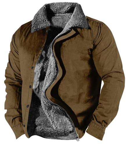SHE.White Fahrrad Poncho Regenponcho Fahrrad Wasserdicht Lange Fleecejacke Jungen Softshelljacke Daunenjacken Stoff Jacke Herren Ärmellose Weste Softsheljacke Herren(3-Brown, M)
