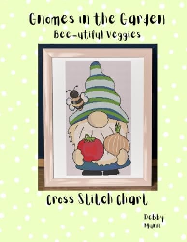 Gnomes in the Garden - Bee utiful Veggies: Cross Stitch Chart