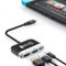 Switch Dock für Nintendo Switch/OLED Switch, 3 in 1 Switch TV Adapter mit 4K HDMI, USB 3.0 Port, Type C 100W PD Aufladung, Portable Travel Mini Docking Station für Switch,Steam Deck,Laptop,Phone