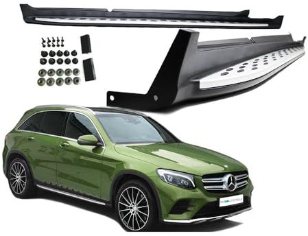 Auto Jupes latérales avec matériel Montage Aluminium,pour Mercedes GLC X253 + Coupe C253 2015-2019