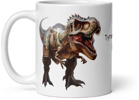 Tazza Dinosauro Passion Tirannausorus Rex Triceratopo Carnotaurus Stegosaurus Mosasaurus Giganotosaurus Ceratosaurus Jurassic Cretaceo Paleontologia Animali Bicchiere Tazza Tazza Bambino Natale Scuola