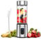 Mixer Smoothie Maker to Go Glas - Tragbarer Mini Blender 400ml Glasbehälter Smoothie Mixer mit 6-Klingen Edelstahl, USB Portable Blender für Saft, Shake Smoothie und Babynahrung