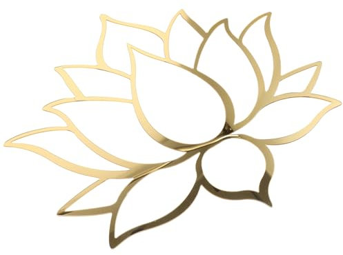 Hoement Lotusblüte Aufkleber Für Wand Dekoration Selbstklebend Entfernbar Blumenaufkleber Wandaufkleber Für Schlafzimmer Und Bastelprojekte
