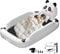 Floisdace Inflatable Toddler Travel Bed with Safety Bumper, Portable Kids Air Mattress with High Speed Electric Pump, Perfect Size for Travel, Camping, Vacation and Slepover, Panda