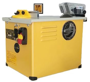 Sierra de mesa multifuncional para carpintería, máquina de corte de madera, sierra de mesa sin polvo, sierra eléctrica de 2300 W, 4900 r/min, ideal para corte preciso