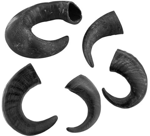 Pawlicious 8 Pack Small Buffalo Horns for Dogs, 100% Natural Grain Free Dog Chew Treat for Adult Dogs, High Protein Long Lasting Horn Chewing Pet Treats